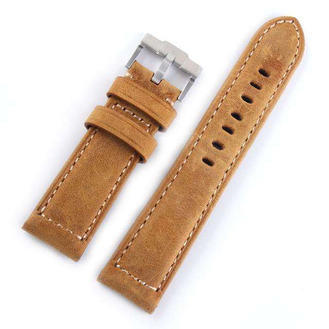 Italian Genuine Leather Watchband 22mm Quick Release for Samsung Gear S3 Classic Frontier Gear 2 Neo Live Watch Band Wrist Strap - Gustobene