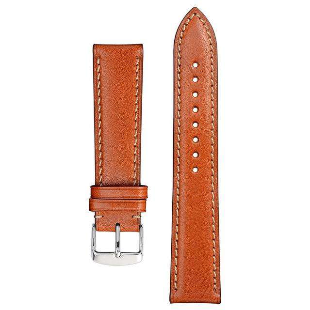 Anbeer Italian Full Grain Leather Watch Strap 18mm 20mm 22mm Men Women Replacement Belt Wrist Bracelet Watch Band - Gustobene