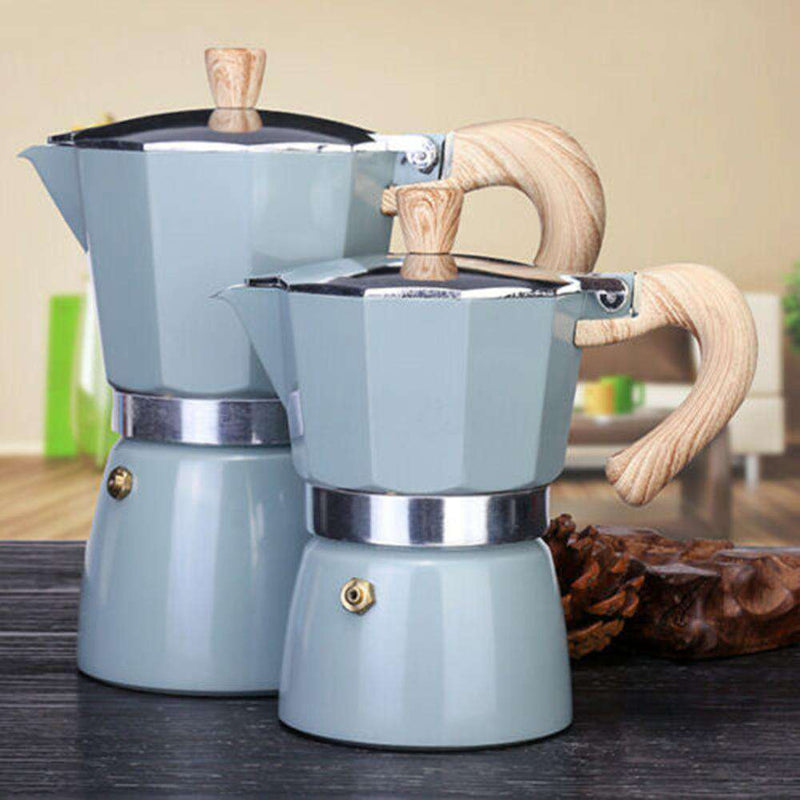 Portable Home Kitchen Aluminum Italian Style Espresso Coffee Maker Percolat Stove Top Pot Kettle