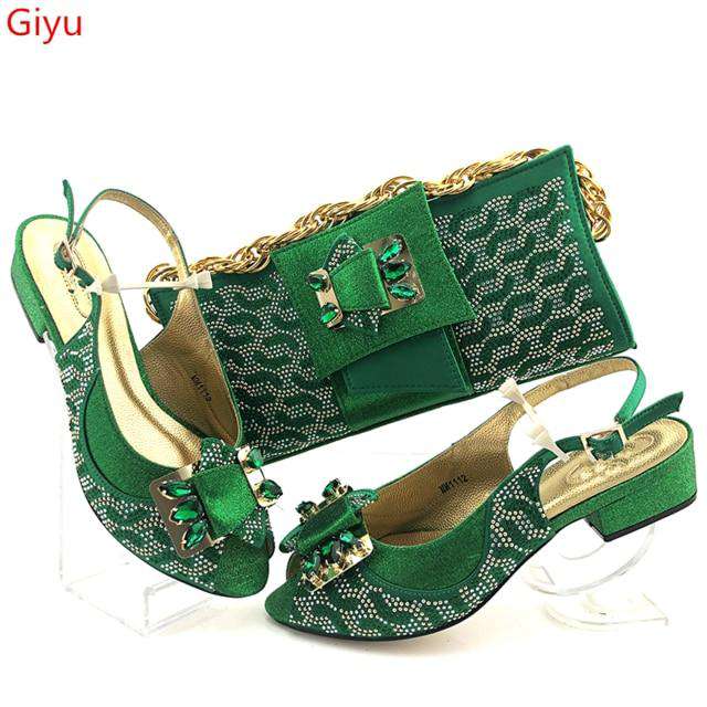 doershow fashion pink Italian Women Matching Shoes and Bag Set Italian Wedding African Shoes And Bag To Match For Party !HAS1-42 - Gustobene