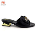New Wine Red Italian Ladies Comfortable Low Heels Pumps 2019 Latest Design Ladies Pumps African Sandal Shoe for Party Weddings