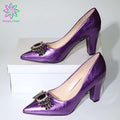 rose color newest Italian shoes without matching bags PU leather comfortable pumps wholesales good price for sandals shoes