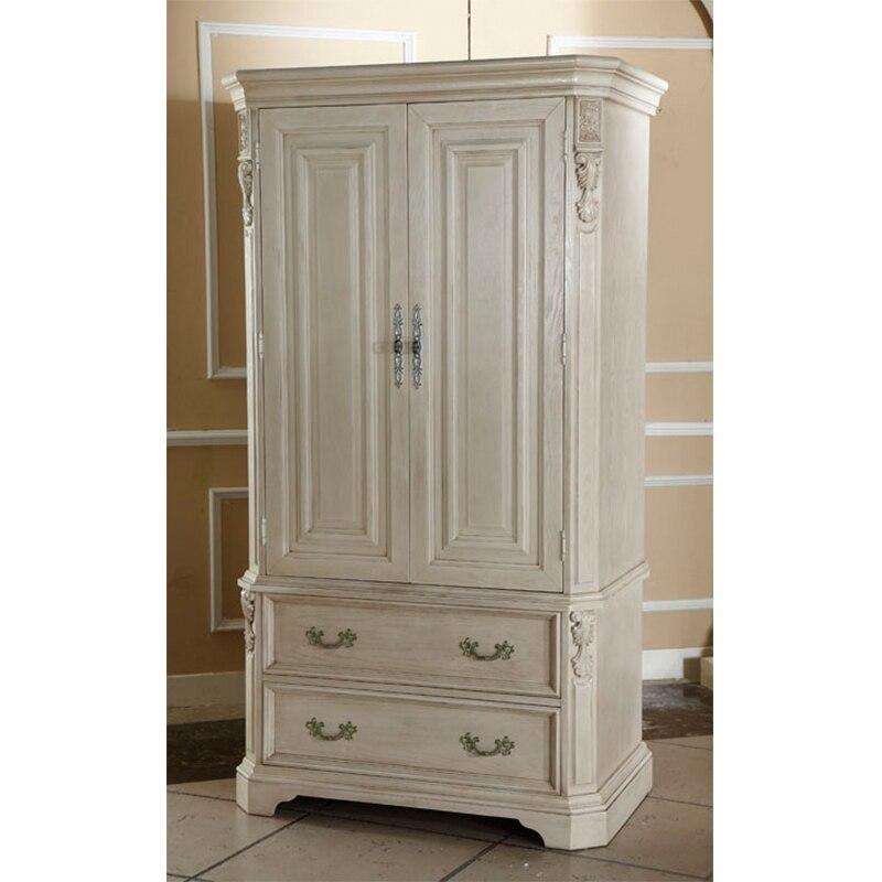 China factory italian solid wood 2 door wardrobe Шкаф из цельного дерева GH10 - Gustobene