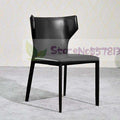 Italian dining chair Nordic style post modern minimalist light luxury home net red all-inclusive leather art restaurant designer - Gustobene