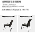 Italian Minimalist Imported Rock Board Table Household Small Family Modern Simple Rectangular Marble Table Chair Combination - Gustobene