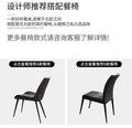Italian Minimalist Imported Rock Board Table Household Small Family Modern Simple Rectangular Marble Table Chair Combination - Gustobene