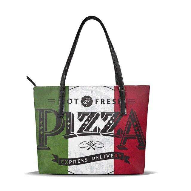 Ladies Hand Tote Bag Retro Grunge Italian Flag And Typographic Elements Women Shoulder Bags Messenger Bags Female HandBag OLN - Gustobene