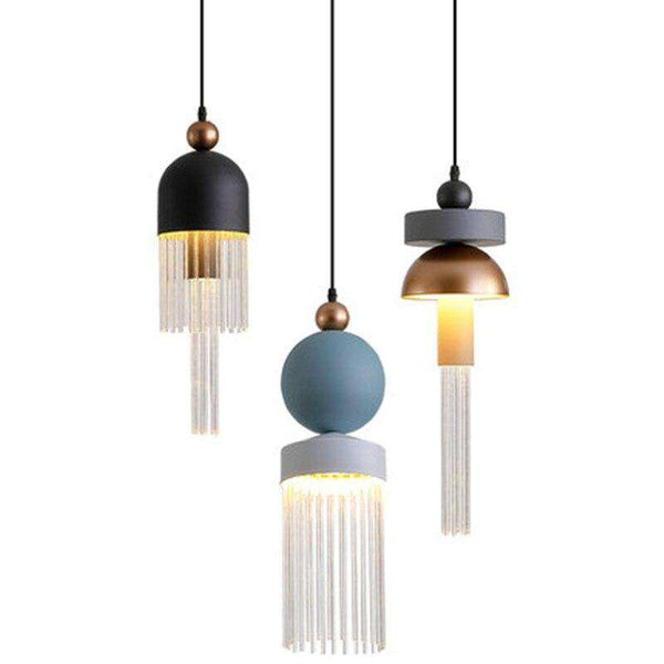 nordic Italian design tassel luxury pendant lights for living room clothing store villa suspension luminaire led hanging lamp - Gustobene
