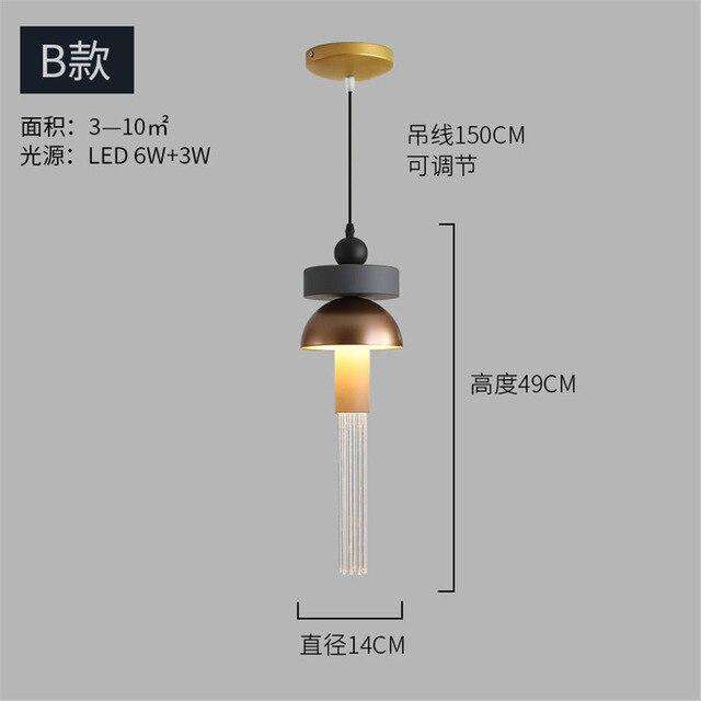 nordic Italian design tassel luxury pendant lights for living room clothing store villa suspension luminaire led hanging lamp - Gustobene