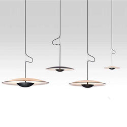 Italian Designer Samurai Hats UFO Pendant Lights Nordic Modern Hanging Lamps for Living Room Dining Room Kitchen Saucer Fixtures - Gustobene