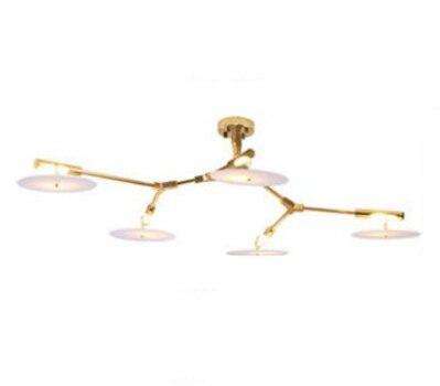 Italian postmodern minimalist designer flying saucer chandelier study dining room creative personality led chandelier - Gustobene