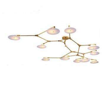 Italian postmodern minimalist designer flying saucer chandelier study dining room creative personality led chandelier - Gustobene