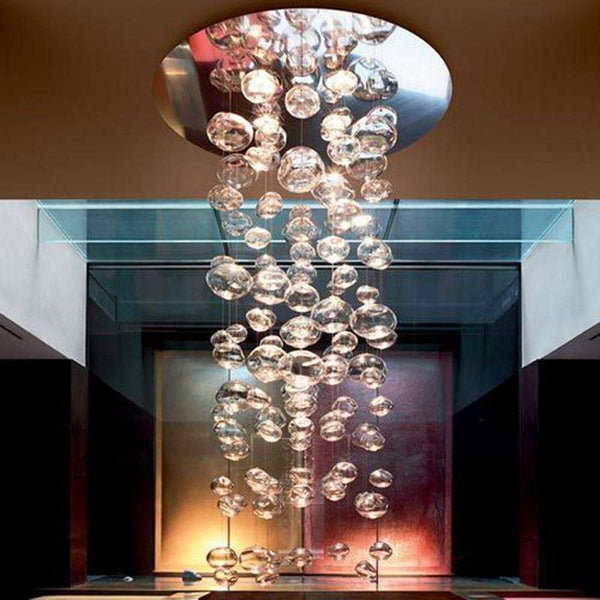 Murano glass chandelier Lighting Living room restaurant Bar Kitchen lustre italian design lamp blown glass bubble chandelier - Gustobene