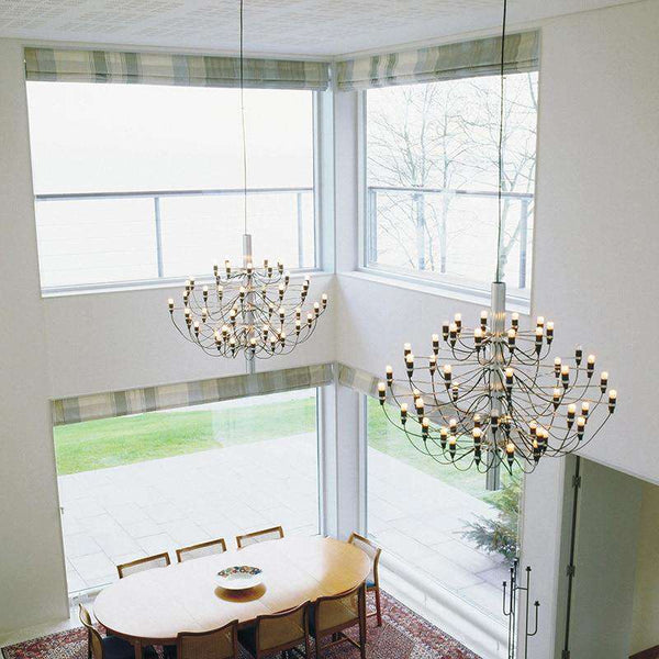 Italian design chandelier lamp for Living room Bedroom stairwell chandelier Chorme Color 18/30/60 Heads chandelier lighting - Gustobene