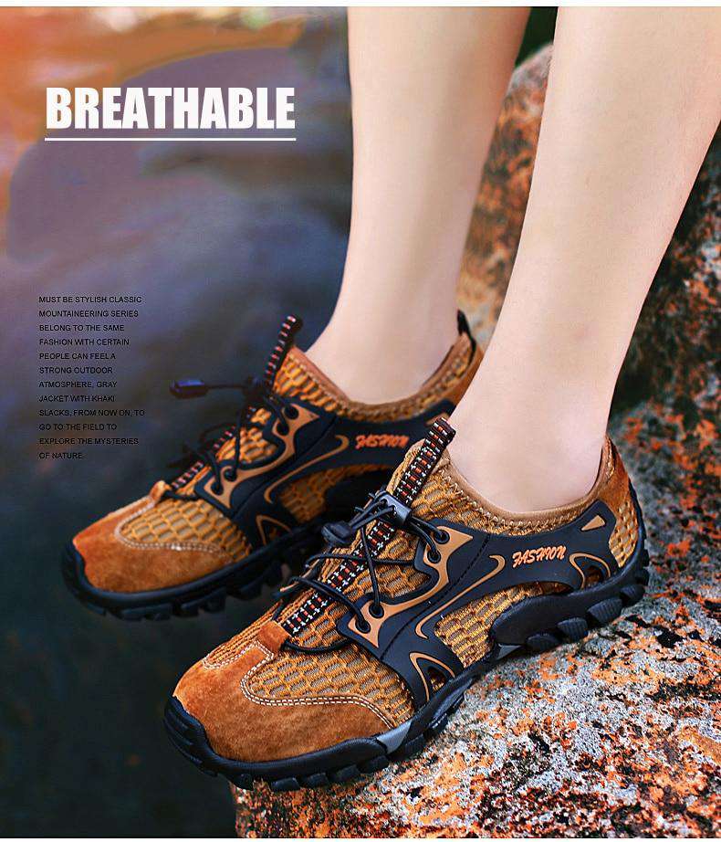 Summer Hiking Suede Shoes - Gustobene