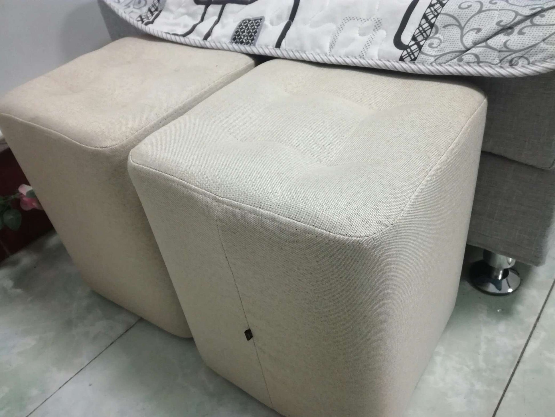 Fabric Small Stool Sofa - Gustobene