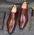 Genuine Italian Design Leather Party Shoes - Gustobene
