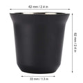Italian Stainless Steel Coffee Cups - Gustobene