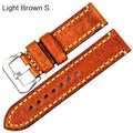 MAIKES New fashion watch accessories 20 22 24 26mm Italian leather watchbands red watch strap for Panerai watch band bracelet