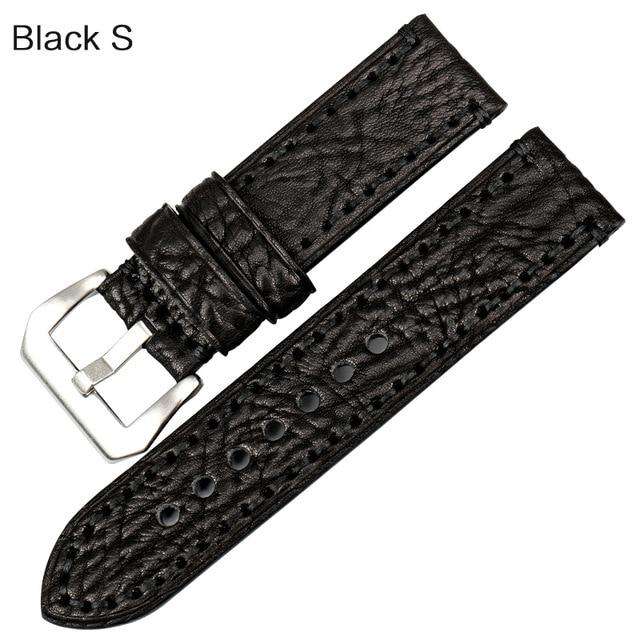 MAIKES New fashion watch accessories 20 22 24 26mm Italian leather watchbands red watch strap for Panerai watch band bracelet