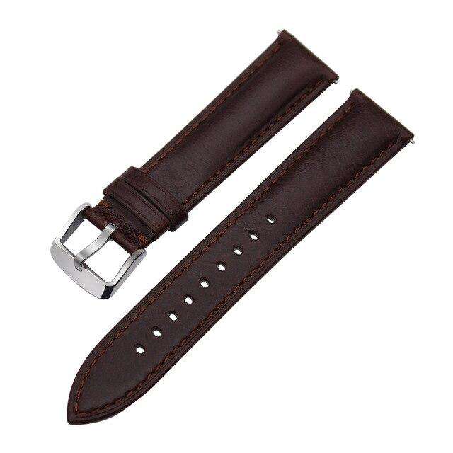 Italian Genuine Leather Watchband Quick Release Strap for Samsung Gear S3 Classic Frontier Gear 2 Neo Live Watch Band Wrist Belt - Gustobene