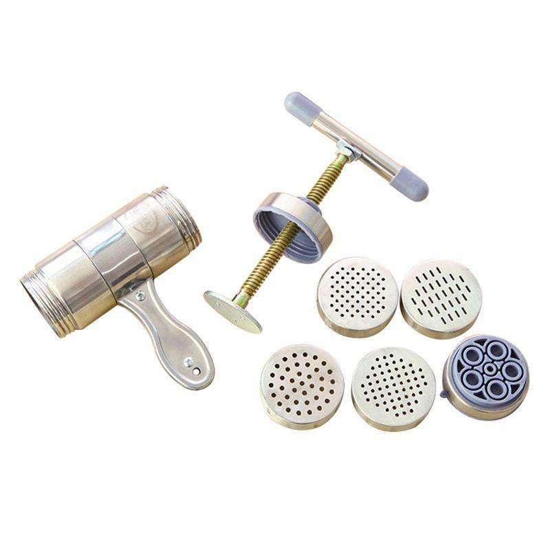 SDFC-Stainless Steel Manual Noodles Press Machine Pasta Maker with 5 Noodle Mould