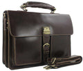 Fashion High Class Italian genuine leather briefcase Men's leather laptop briefcase tote Messenger bag handbag free shipping - Gustobene