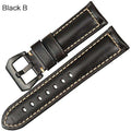 MAIKES Vintage red Italian cow leather watch strap 20mm 22mm 24mm 26mm watch accessories bracelet watchbands for Panerai band