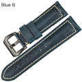 MAIKES Vintage red Italian cow leather watch strap 20mm 22mm 24mm 26mm watch accessories bracelet watchbands for Panerai band