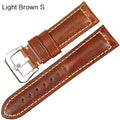MAIKES Vintage red Italian cow leather watch strap 20mm 22mm 24mm 26mm watch accessories bracelet watchbands for Panerai band