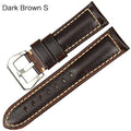 MAIKES Vintage red Italian cow leather watch strap 20mm 22mm 24mm 26mm watch accessories bracelet watchbands for Panerai band