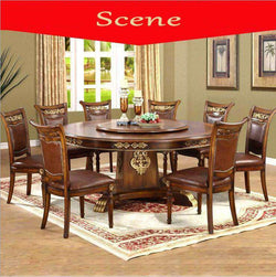 Modern Style Italian Dining Table, 100% Solid Wood Italy Style Luxury Dining Table Set 1085 - Gustobene