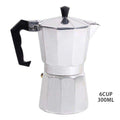 AIHOME Italian Type Octagonal Household Aluminum Espresso Percolator Maker Coffee Heating Filter Pot Hand Punch Coffee Pot - Gustobene