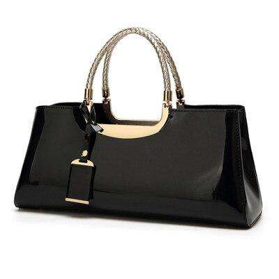 High Quality Patent Leather Women Bag Sac A Main Travel Shoulder bags for women 2019 Totes Italian Leather Handbags bolso mujer - Gustobene