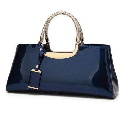High Quality Patent Leather Women Bag Sac A Main Travel Shoulder bags for women 2019 Totes Italian Leather Handbags bolso mujer - Gustobene