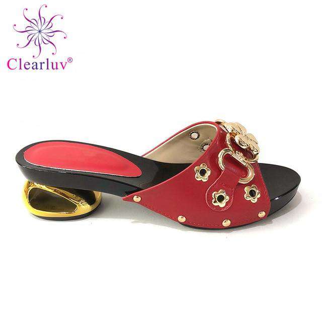 Italian Nigerian Party Shoes Without Bag Set Royal Blue Fashion Slipper Wedding African Shoes Not Matching Bag Set Women Shoes