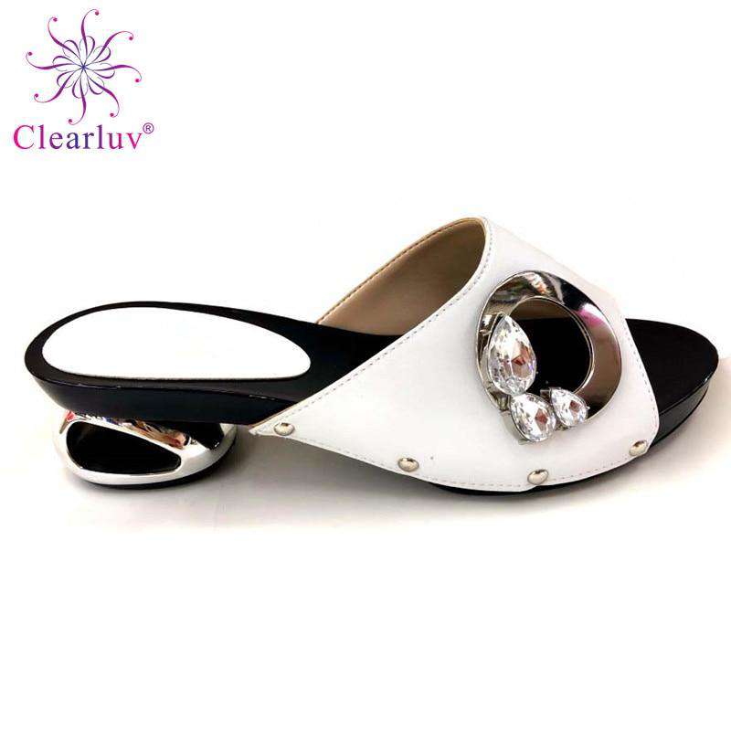 Best selling 2019 design for wedding high quality Italian design PU leather adults shoes African woman shoes possible match bag - Gustobene