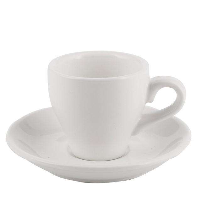 100cc Colour Macaron Espresso Black Italian Coffee Cup And Saucer Sets Demitasse Tasse Cafe Xicara Cappuccino Mug Koffie Kopjes - Gustobene