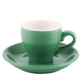 100cc Colour Macaron Espresso Black Italian Coffee Cup And Saucer Sets Demitasse Tasse Cafe Xicara Cappuccino Mug Koffie Kopjes - Gustobene