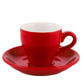 100cc Colour Macaron Espresso Black Italian Coffee Cup And Saucer Sets Demitasse Tasse Cafe Xicara Cappuccino Mug Koffie Kopjes - Gustobene