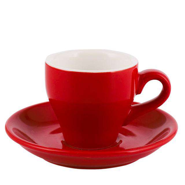 100cc Colour Macaron Espresso Black Italian Coffee Cup And Saucer Sets Demitasse Tasse Cafe Xicara Cappuccino Mug Koffie Kopjes - Gustobene