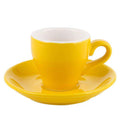 100cc Colour Macaron Espresso Black Italian Coffee Cup And Saucer Sets Demitasse Tasse Cafe Xicara Cappuccino Mug Koffie Kopjes - Gustobene