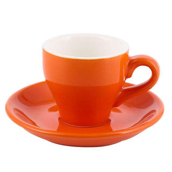 100cc Colour Macaron Espresso Black Italian Coffee Cup And Saucer Sets Demitasse Tasse Cafe Xicara Cappuccino Mug Koffie Kopjes - Gustobene